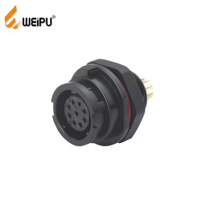 China Weipu SY1312 IP67 6 Pin Waterproof Power Receptacle Bayonet Male Connector Electrical Socket for sale