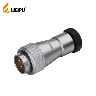 China Weipu WF16-TA Power Plug Industri Electrical Waterproof Connector With Plastic Clamp-Nut for sale