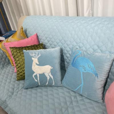 China Anti-Static Customized Waist Hotel Decoration Embroidery Cushion for sale