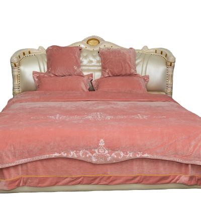 China Luxury Printed 100% Cotton Comforter Bedspread Set Warm Comforter Bed Cover Bedding Coverlet for sale