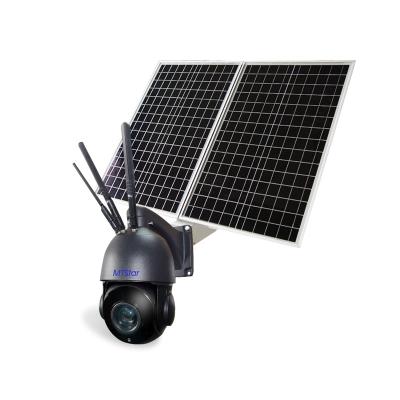 China Wireless Voice 60W 30AH NIGHT VISION 4K Sony IMX415 PTZ Camera 30x Zoom Solar Battery 8MP 4G Wifi PTZ IP Pan and Tilt Camera for sale