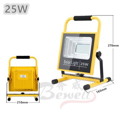 China Outside Led Flood Lights 25W Waterproof Aluminum Rechargeable Portable Work Light With Stand for sale