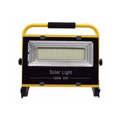 China Outside Flood Lights 200w Outdoor Solar Mobile and Portable LED Floodlight Camping Emergency Lighting for sale