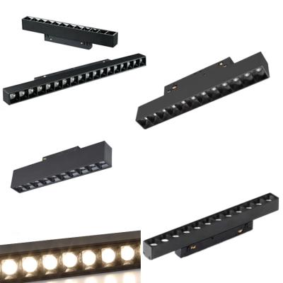 China Modern LED Light System Mini Hanging Magnetic Track Rail Light 6w 48V 12W 18W 24W LED Track System for sale