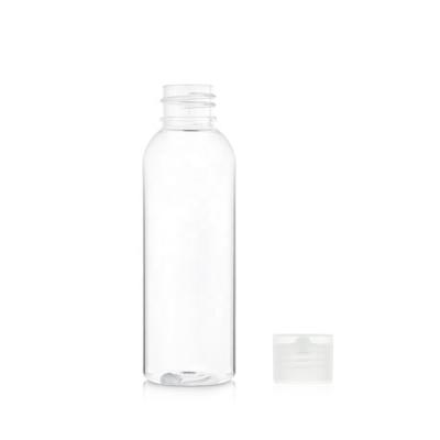 China Household Products Wholesale Portable Empty 60ml Flip Cap Transparent Plastic Bottle for sale