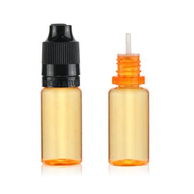 China Hot selling oil etc tpd 10ml plastic bottle of E-liquild /E-Juice/Essential with Tamper Proof Cap for sale