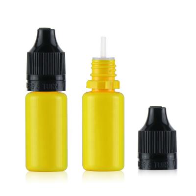 China oil etc. E-Liquild /E-Juice/Essential Custom Design 10ml PET Plastic Dropper Bottles With Tamper Evident Cap Child Safe for sale