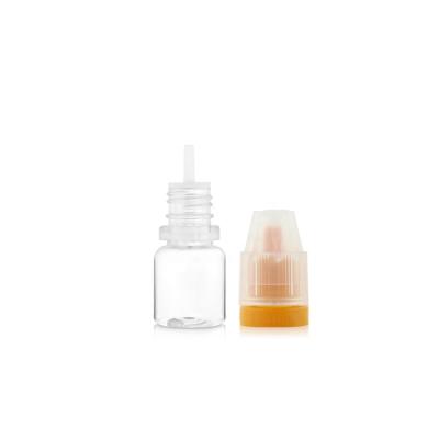 China Empty squeezeable transparent pet oil bottle etc. of E-Liquild /E-Juice/Essential with Tamper Evident Cap Child Safe for sale