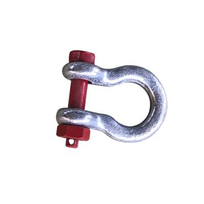 China Steel Forged type carbon steel metal chain g2130 USA bow shackles for sale