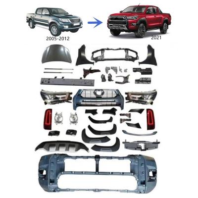 China 2005-2014 Facelift Kits HILUX VIGO Facelift Body Kits Upgrade to HILUX Rocco 2021 for sale