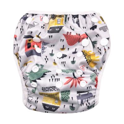 China One Size Hot Sale Breathable Fit 3-15kg Baby Printed Reusable Swimming Diapers for sale