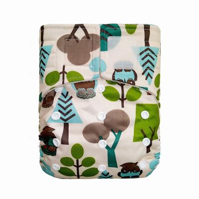 China Goodbum printed printed custom washable and reusable baby cloth diaper for sale