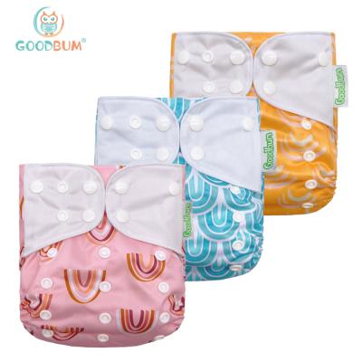 China 2021 Summer 3pcs/set Printed Breathable Mesh Cloth With Double Gussets Baby Cloth Diaper for sale