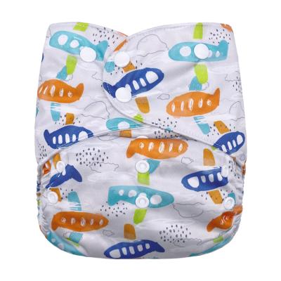 China Large Size Printed Reusable Cloth Diaper Fit About Baby 8-25kg Baby Adjustable Cloth Diaper for sale