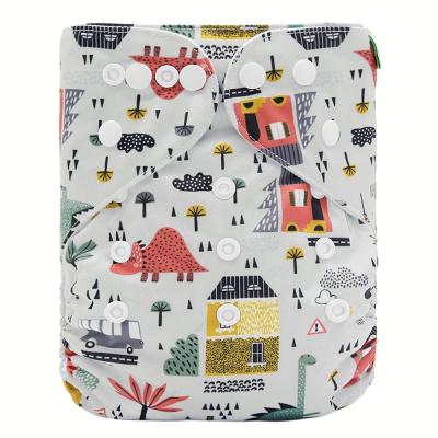 China Goodbum Printed Digital Printing Washable Baby One Size Fitted All Suede Cloth Kid Pocket Adjustable Diaper for sale