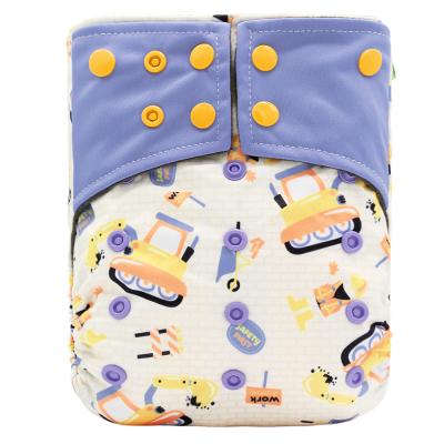 China Goodbum Customizable Baby Cloth Diapers Printed Adjustable Reusable Diapers for sale