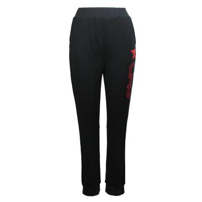 China Women's Adult Lady Anti-wrinkle Cotton Polyester Fleece Fashion Knitted Loungewear Sports Pants for sale