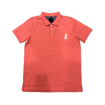 China Cheap Custom Logo Men's Polyester Anti-wrinkle Cotton Short Sleeve Polo T-Shirt for sale