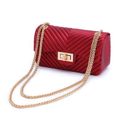 China Frosted jelly bag new small by wild chain fashion summer messenger mobile phone bag for sale