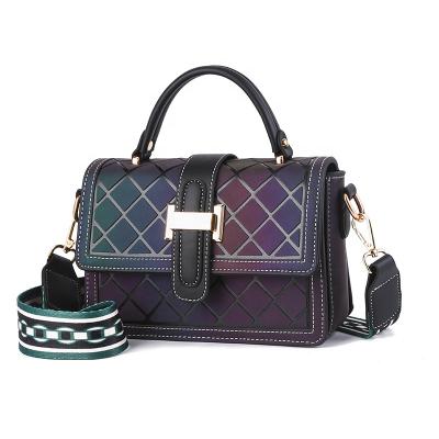 China High Quality Luxury Custom Cross - Body Bag Geometric Holographic Bag For Ladies for sale