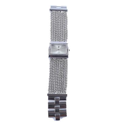 China Industrial Design Patent Ladies High End Square Watch Diamond Edge Ladies Pointer Watch Sophisticated Simple With Colorful Beads Strap for sale