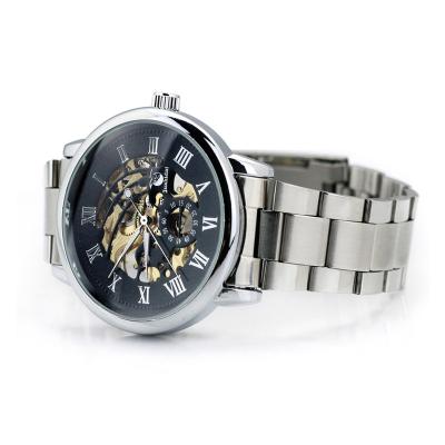 China Luxury Fashion Life Design Stainless Steel Strap Watch Skeleton Waterproof Business Waterproof Men's Watch for sale