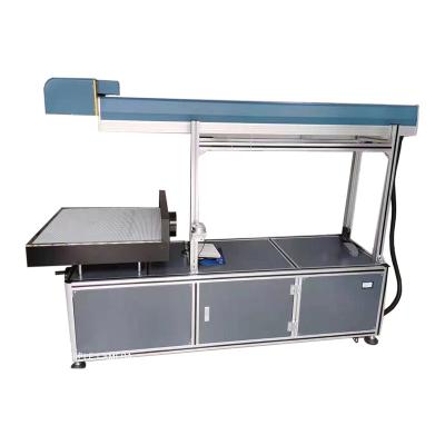 China Large Laser Marking Alaser 100W Large Format 3D CO2 Galvo Laser Marking Machine Dynamic Focusing Working Size 600-1500mm for sale