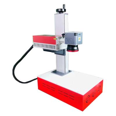 China Machine Air Cooled UV Raycus Rotary Marking Laser Slit Lazer Printer for ABS Leather Plastic Glass Paper Cloth Deep Engraving for sale