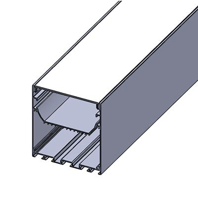 China Aluminum Panel Light LED Profiles 70*75 Aluminum Channel for sale