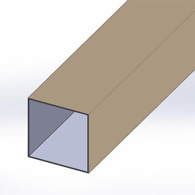 China Decorations Extruded 0.3-0.6mm Aluminum Square Tube Rectangular Tube Alloy Profile 6063-T5 Aluminum Thin Wall Thickness for sale