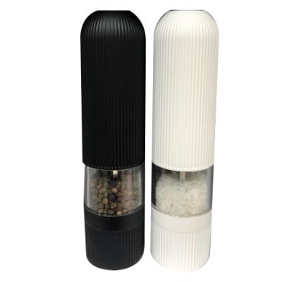 China Sustainable Electric Pepper Grinder Salt Mill With White Light And LED Adjuster for sale