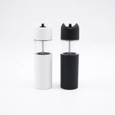 China Sustainable Electric Gravity Pepper Grinder Salt Mill With White Adjuster for sale