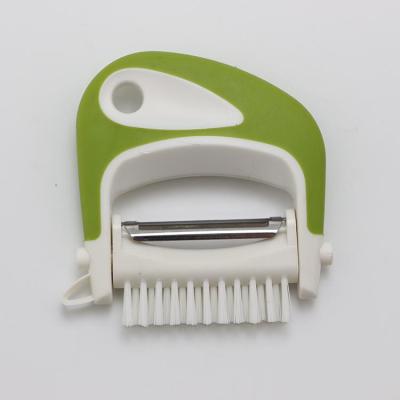 China Sustainable Potato Peeler Multifuction Fruit Vegetable Apple Potato Peeler With Brush Eye Remover for sale