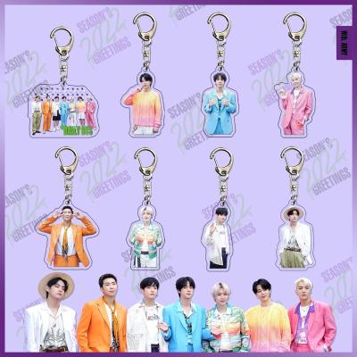 China Wholesale Kpop Bangtan Boys 2022 SEASONS GREETINGS Plastic Acrylic Key Chain for sale