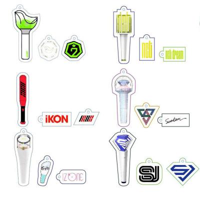 China Wholesale Kpop Bangtan Boys Blackpink Twice EXO Stray Kids ICON TT Ateez Plastic Acrylic Key Chain for sale