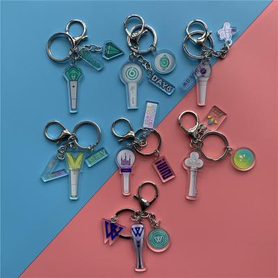 China Wholesale Kpop Shinee DAY6 VICTON IDLE WINNER WAYV Everglow Plastic Acrylic Key Chain (G) for sale