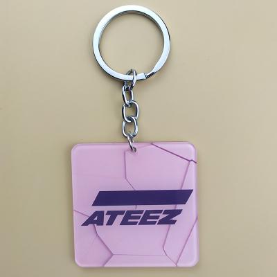 China Wholesale Kpop ATEEZ Plastic Acrylic Key Chain for sale