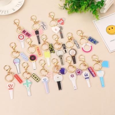 China Blackpink Wholesale Kpop Bangtan Boys Twice EXO Aespa ITZY TT 17 Ateez Plastic Stray Kids EN NT Astro (G) Plastic Acrylic Key Chain for sale