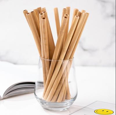 China Hot Sale Eco-Friendly Straw Bamboo Straw Biodegradable Disposable Pipette Straws for sale