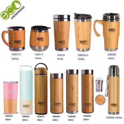 China GB8025 550ML/20oz Double Wall Viable Powder Coat Bamboo Vacuum Insulated Sublimation Wine 20oz Stainless Steel Tumbler With Straw for sale