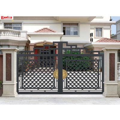 China China Factory Supply Easily Assembled Exterior Main Electric Aluminum Villa Garden Gates Courtyard Gate for sale