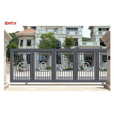 China Easily Assembled High Quality Customized Aluminum Courtyard Gate Newly Designed Villa Gate for sale