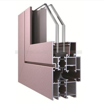 China Modern Aluminum Double Glazed Casement Window Windbreak for sale