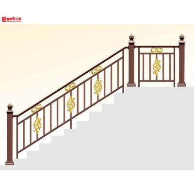 China Porch Railings style stair railing design stair railing design balcony single aluminum railing aluminum railing for sale