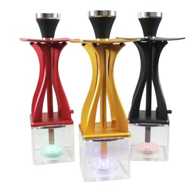 China Shisha hookah glass hookah with light bar hookah full set shisha for sale