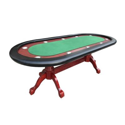 China Texas Hol They 96inch Poker Table With Real Wood Legs for sale