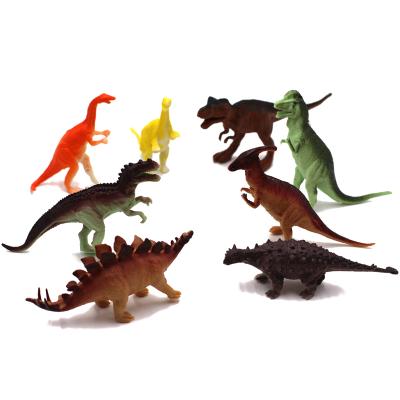 China PP ABS 8pcs Kids Funny Plastic Model Mini Dinosaur Toy For Sale for sale