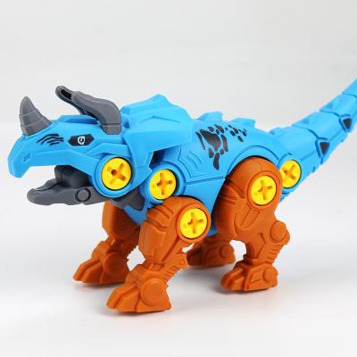 China Baby Toys Educational Hot Sale Eggshell Packing Dinosaur Diy Assemble Puzzle Learning Educational Toys For Children for sale