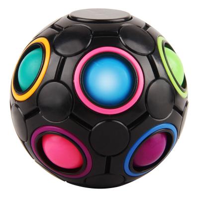 China Relaxation Fun Stress Reliever Speed ​​Cube Puzzle Game Rainbow Puzzle Ball Moving Person Magic Toys for sale