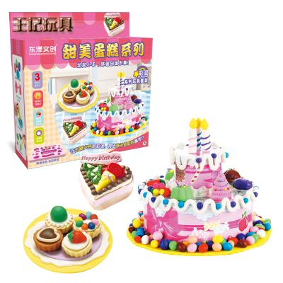 China Wholesale Relaxing Pretend Play Set Kids 3D Hairdresser DIY Playdough Casting Colored Clay Toys for sale